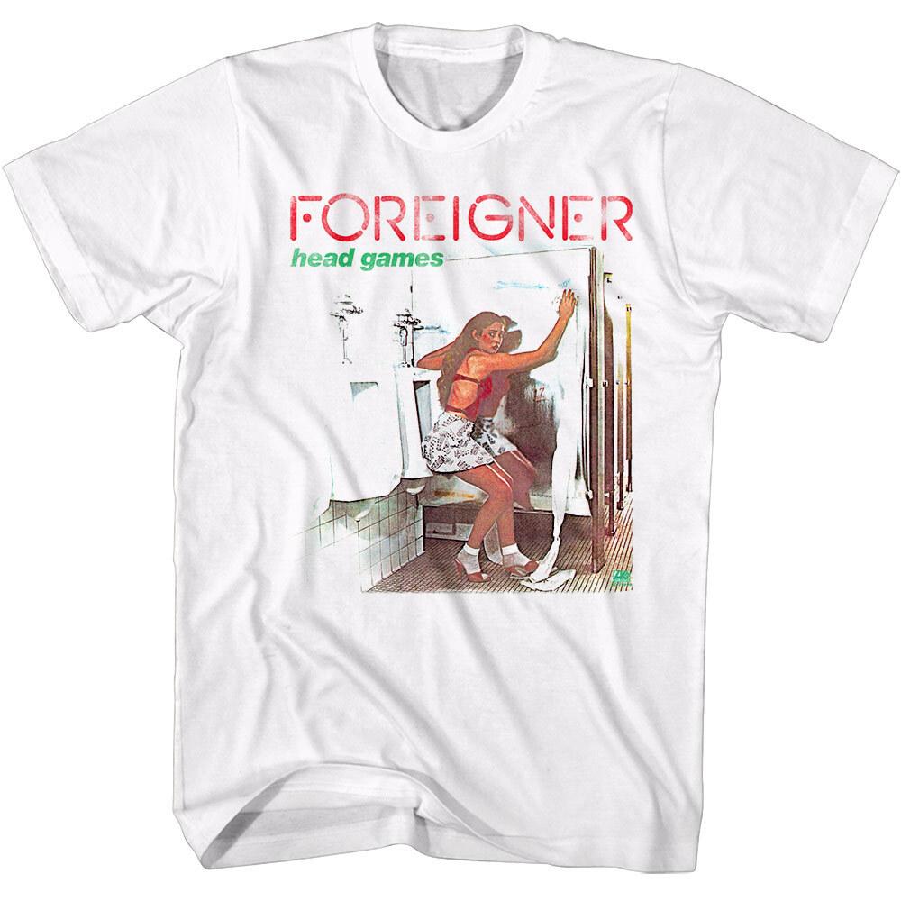 Футболка мужская Foreigner Head Games Album Концертный тур рок-группы Мерч