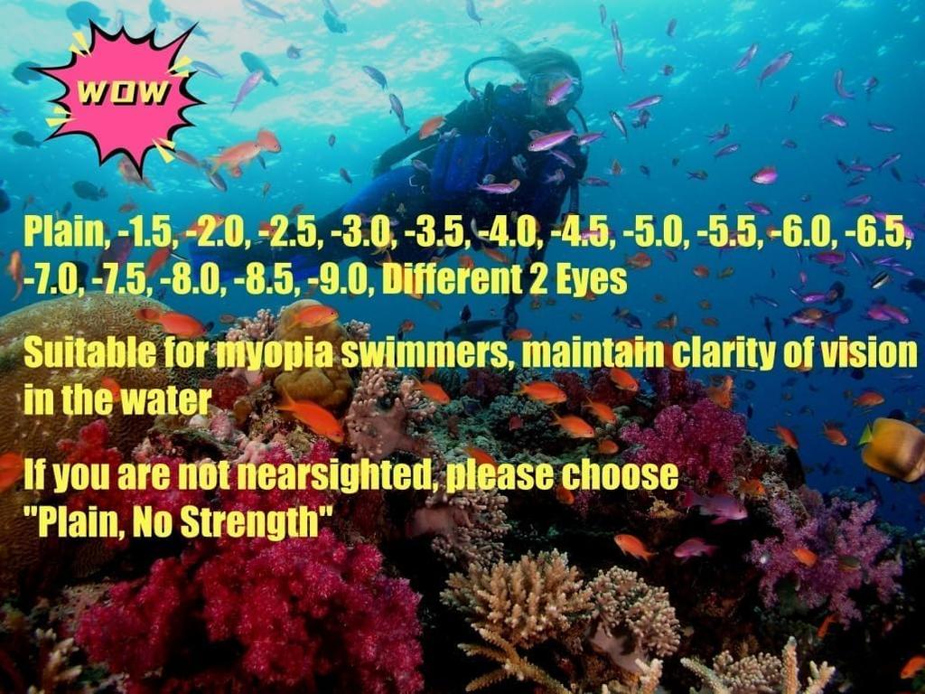 WOWDECOR Маска для снорклинга с диоптриями для плавания и диоптрийными линзами для маски для дайвинга для мужчин и взрослых и детей линзы, очки, миопия,