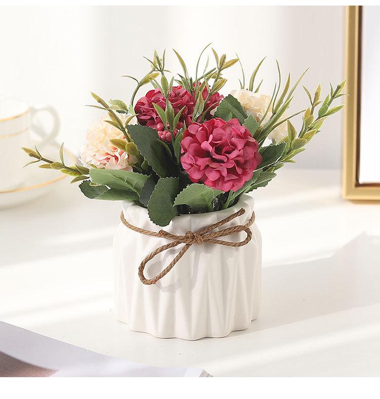 Fake Bonsai Artificial Flower Plant Potted Green Planting Wedding Home Decoration Small Ornaments De