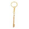 Gold Flute Keychain Fade Resistant Fashionable Cute Mini Music Instrument Keychain Decoration