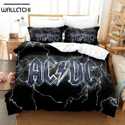 3D Ac/Dc Music Комплекты постельного белья Пододеяльник с наволочкой Твин Полный Queen King Постельное белье Постельное белье