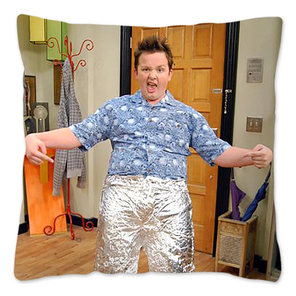 Чехол для подушки с мемом Гибби из iCarly для дивана, гостиной, смешной чехол для подушки, домашний декор, чехол для декоративной подушки из сериала Funda Cojines