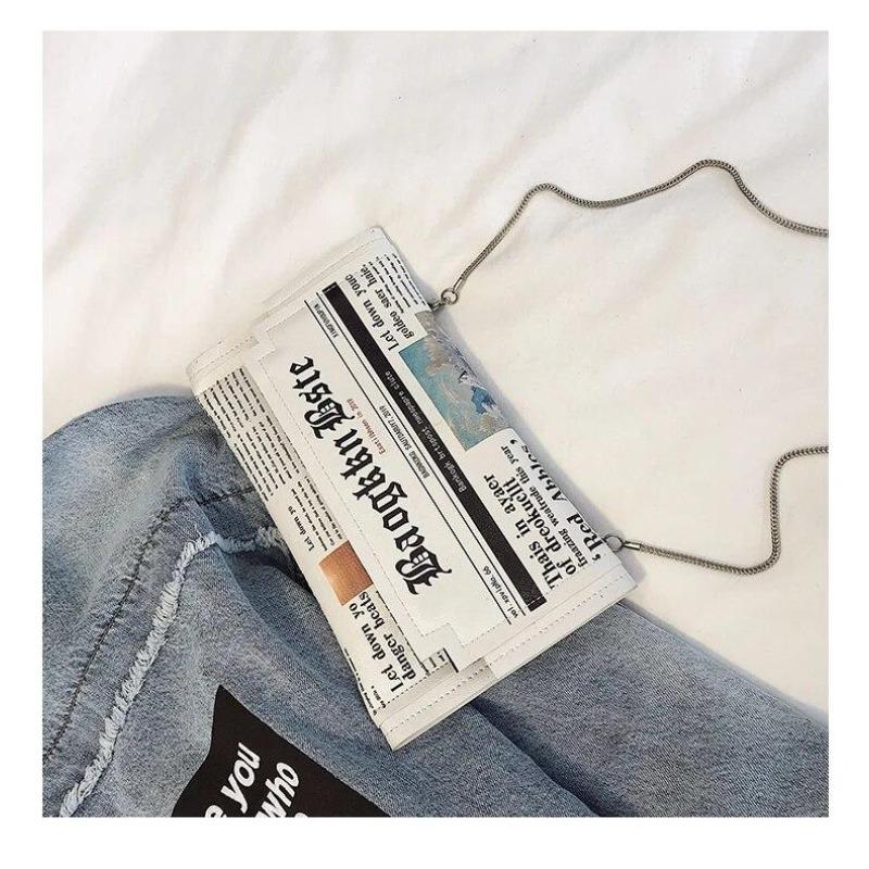 Роскошные дизайнерские женские сумки. Индивидуальные модные сумки на ремне. Женская универсальная сумка-мессенджер. Небольшая квадратная сумка для газетного моделирования.