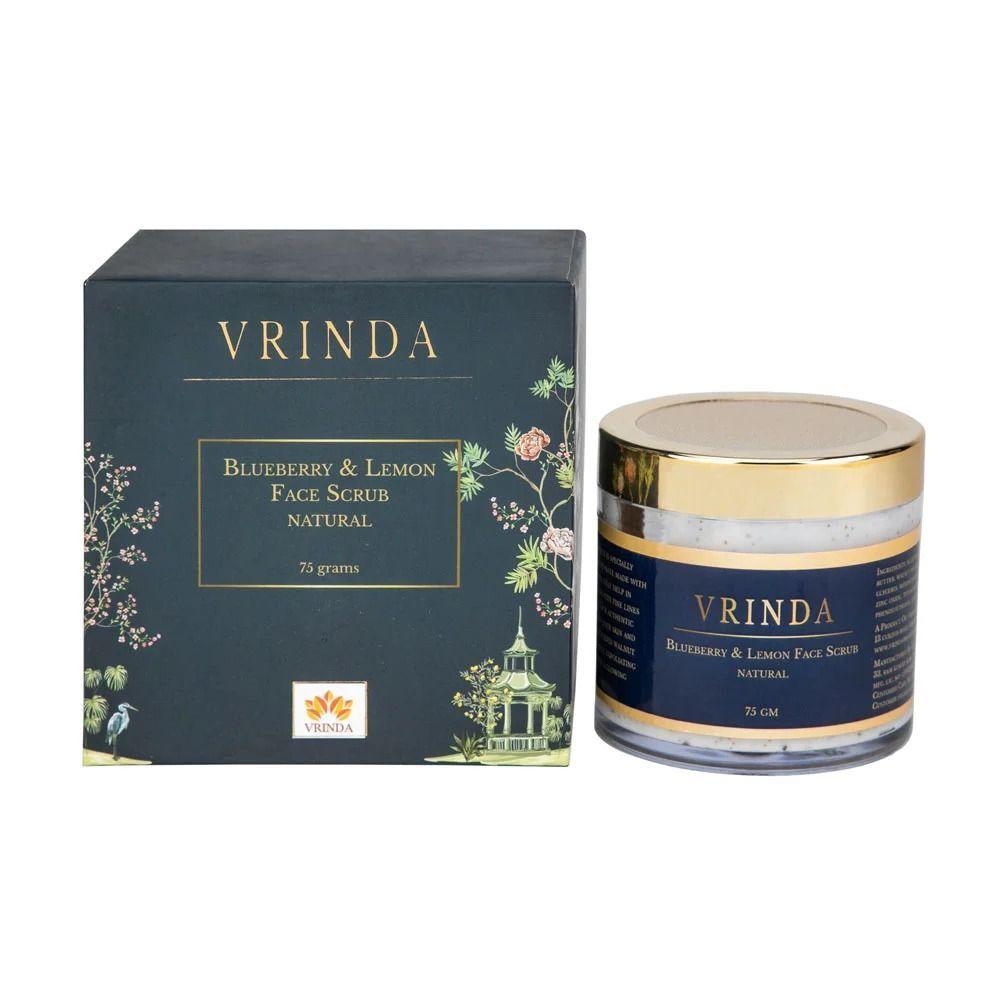 Скраб для лица с Черникой и Лимоном (75 г), Blueberry & Lemon Face Scrub, Vrindaam