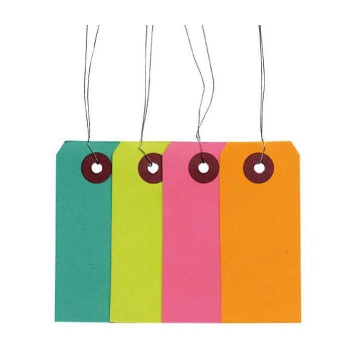 Colored Labels with Metallic Thread