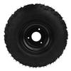 14X5.00 6 6 Inch ATV Tires with Black Aluminum Alloy Rim 3 Holes 6PR Rubber Puncture Proof for Go Kart Off Road Vehicle