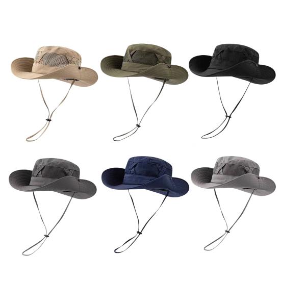 Рыбацкая шляпа регулируемый размер защита от ультрафиолета дышащий солнцезащитный козырек куполообразный бассейн шнуровка дизайн мужчины женщины открытый шляпа