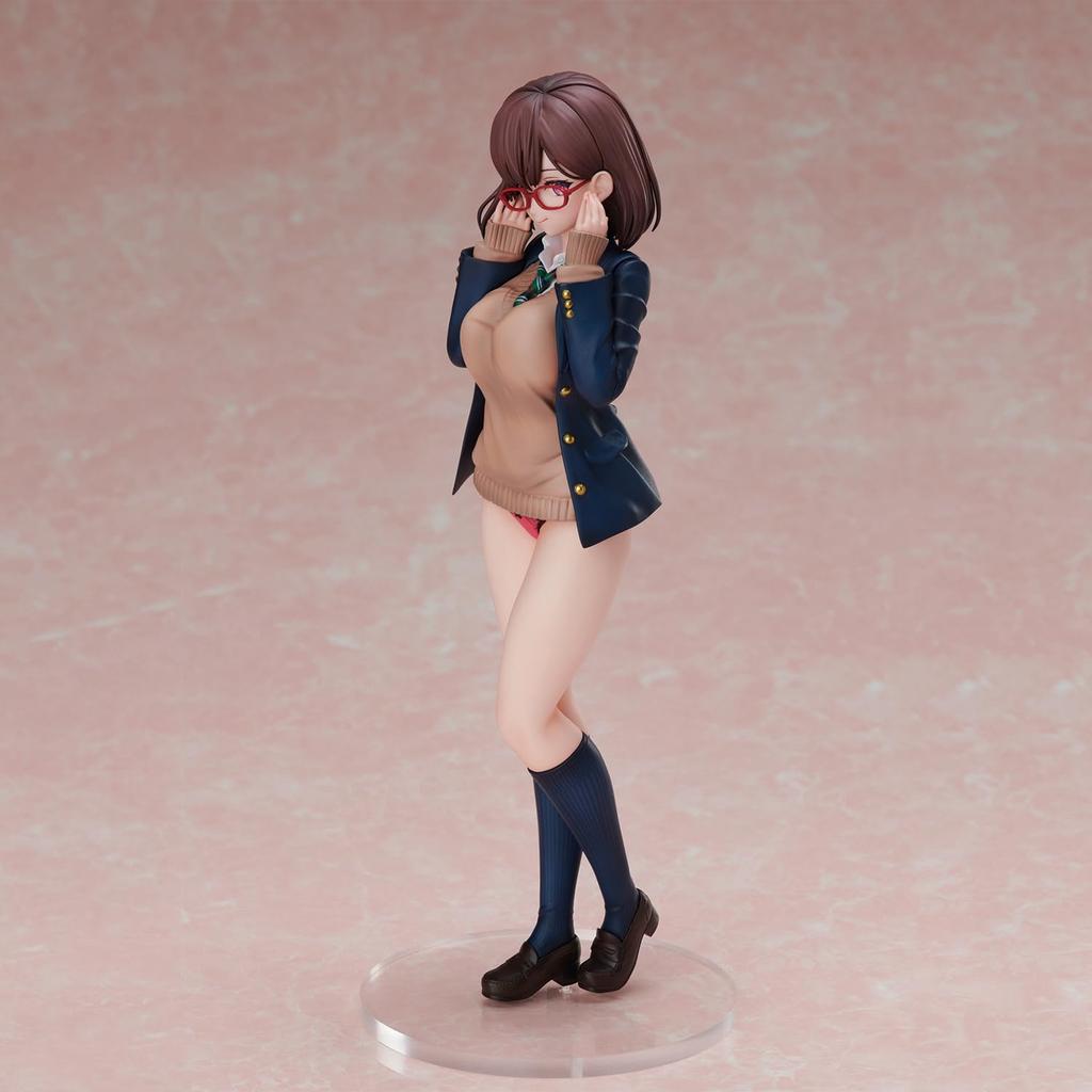 Daiki Kase's Illustration "Megane JK-san" Non-scale PVC & ABS Pre-painted Completed Figure