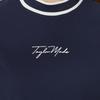 TaylorMade Women's Script Logo S/S Mock Shirt, Navy, Size L, 2025FW, TL521