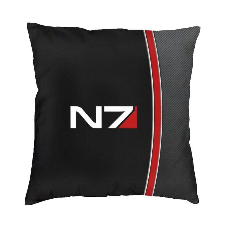 Mass Effect N7 Armor Pillow Case 40X40Cm For Sofa Alliance Military Video Game Nordic Cushion Cover Velvet Pillowcase