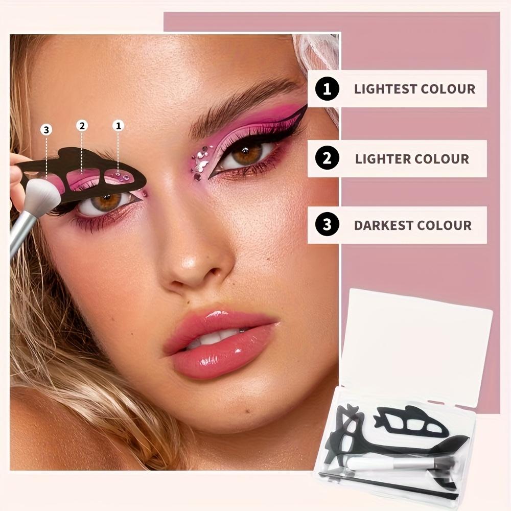 6pcs Reusable eyeshadow tools, eye makeup guide, eyeliner templates, quick makeup templates