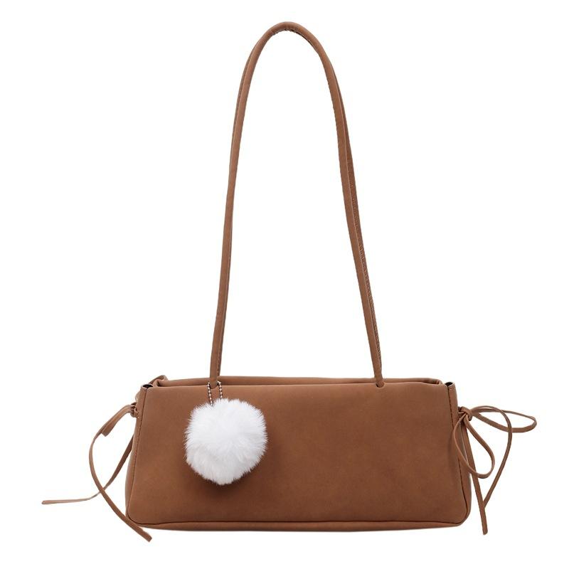 Сумка-багет женская 2025 новая сумка под мышку сумочка ретро замшевая матовая премиум плечевая женская сумка