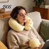 Neck Support Travel Pillow 1 Set U-Shaped with Eye Mask, Pillow, Cute Animal U-shaped Design, for Road Trip Flight Pain Relief Soft