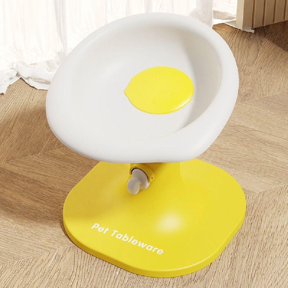 Creative Cat Food Water Bowl Adjustable Height Angle Elevated Pet Feeder Bowl Household