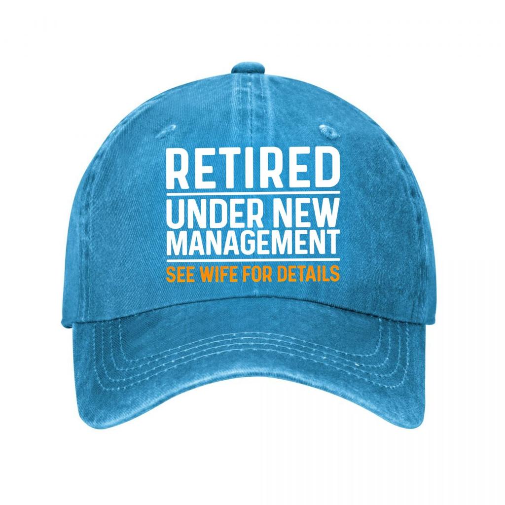 Retired Under New UnisexageUnisext Vintage Baseball Cap New Vintage Washed Cotton Baseball Cap Parent Kids Sun Hats