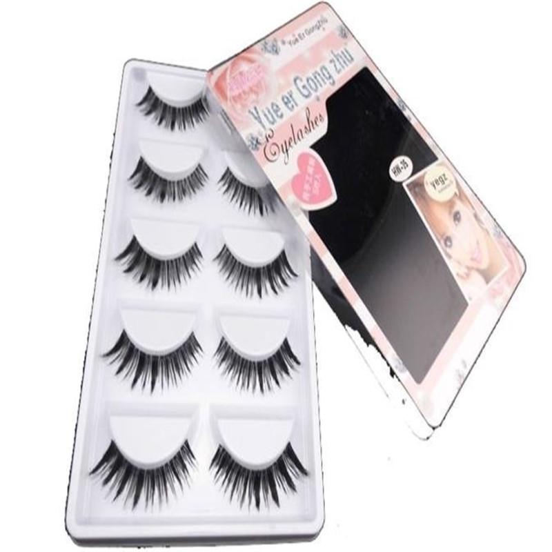 1 BOX New Japanese Style Black 5 Pairs High Quality Eyelashes