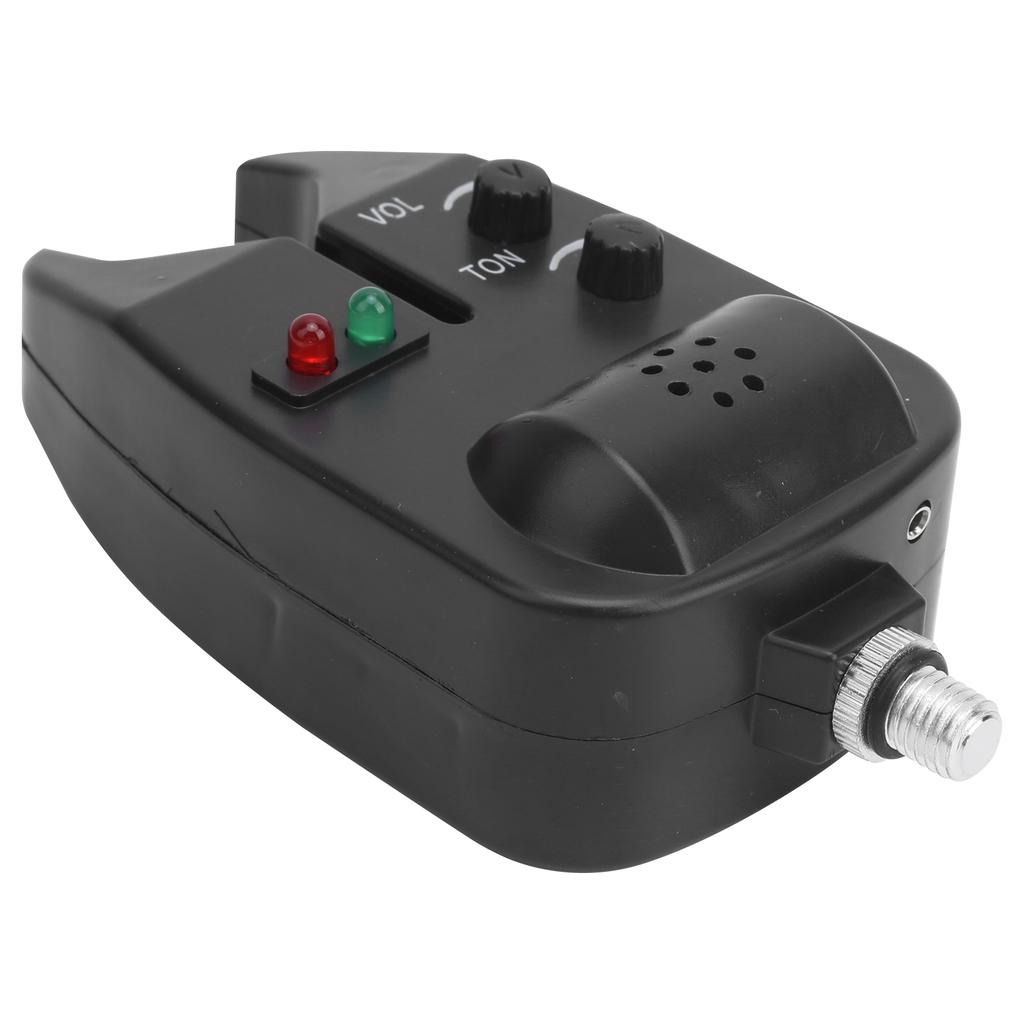 Fishing Bait Alarm LED Indicator Audible Visual Alarming Adjustable Volume for EU Style Rod Holder