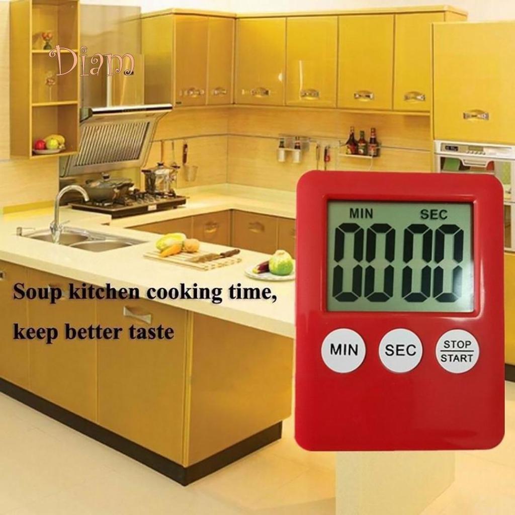 BH Magnetic Square LCD Digital Timer Kitchen Cooking Countdown Alarm Clock Tools Accessories