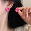 2024 Irregular Heart Stud Earrings - Niche Sweet Luxury, Non-Pierced Ear Clips for Women