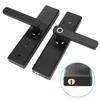 WiFi Touch Screen Fingerprint Password IC Card Smart Door Lock with Mechanical Key for Tuya