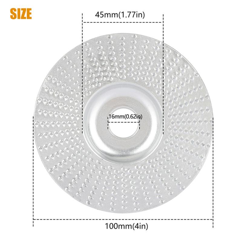 Диск шлифовальный 100 мм твердосплавный шлифовальный диск для резьбы по дереву для угловых шлифовальных машин