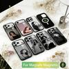 Чехол для телефона Anne Hathaway для iPhone 17, 16, 15, 14, 13, 12, 11 Plus, Pro, Магнитный, Для Magsafe, Беспроводная зарядка