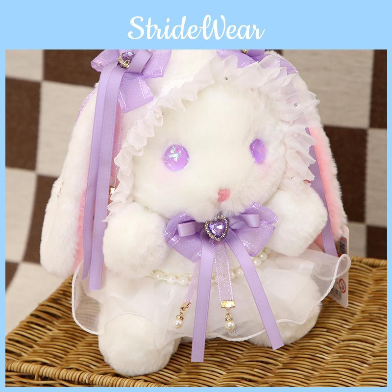 Cute Purple Fairy Rabbit Plush Toy Sleeping Companion Lolita Doll Bed Doll Festival Gift