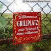 2D Flat - 1pc, Retro Metal Sign, Decorative Plaque and Ornament, Barbecue Party Theme, Classic Vintage Style, Suitable for Garden, Courtyard