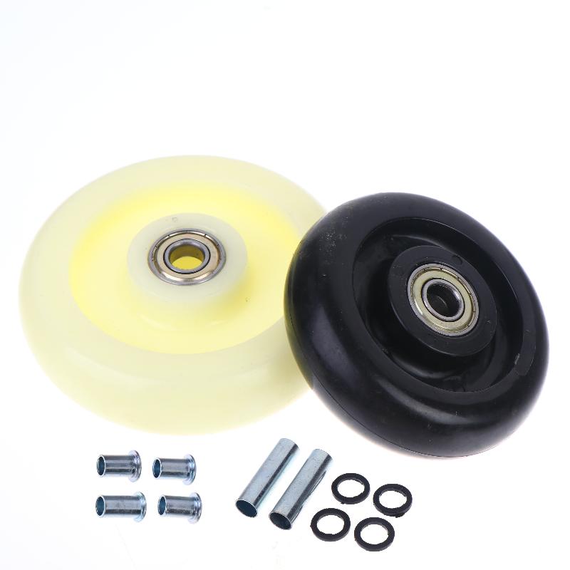 Furniture Caster Wheels 2 Sets Swivel Sliding Heavy Duty Castors 1.5-5 Inch with Free Mounting Parts for Trolley DIY Projects