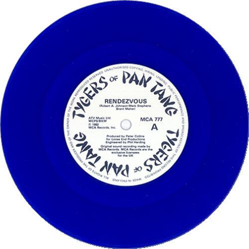 7-дюймовая пластинка TYGERS OF PAN TANG - Rendezvous MCA777 MCA Records 1982 UK Рок Б/У