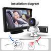 5 Inch Car Baby Display Screen with Night Vision Camera Baby Car Camera for Back Seat Rear Facing View Infant Kids Toddler Interior Mirrors6