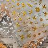 Год Лошади Новогодние Пони Арт для Ногтей Аксессуары Наклейки DIY Самоклеящиеся Маникюр Украшения Декали