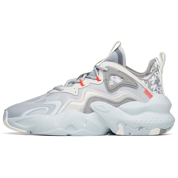 Anta Крутые легкие прочные повседневные кроссовки Weifeng с низким верхом, мужские кроссовки серо-белого цвета 112228080-4