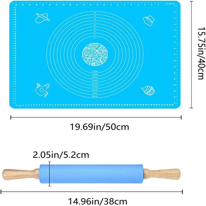 Cooking Dough with Silica Gel Kneading Pad Baking Silica Gel Pad Food-grade Thickening Scale Anti-overflow Heat Insulation Pad