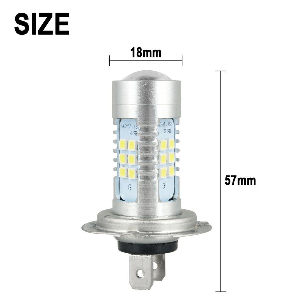 2pcs Automotive Led Fog Lights H7 3030 21smd 21w High Current Headlights