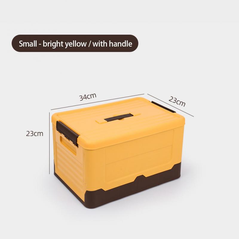 Large Capacity Foldable Storage Box With Lid Multifunction Organizer Toy Box Student Dormitory Plastic Storage Case