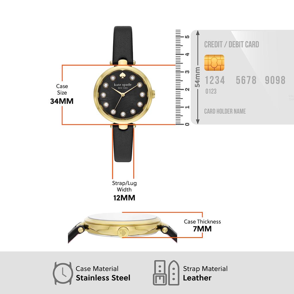 Spade New Watch HOLLAND KSW1808 Черный [Кейт Йорк] Женские