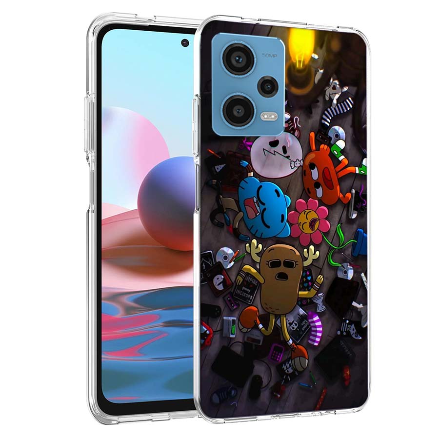 Мультяшный чехол для телефона Удивительный мир Гамбола Для Redmi Note 13 12 14 15 Pro Plus 13R 11 11T 11E 11S 10 Pro 10S 9 9S Чехол Cel