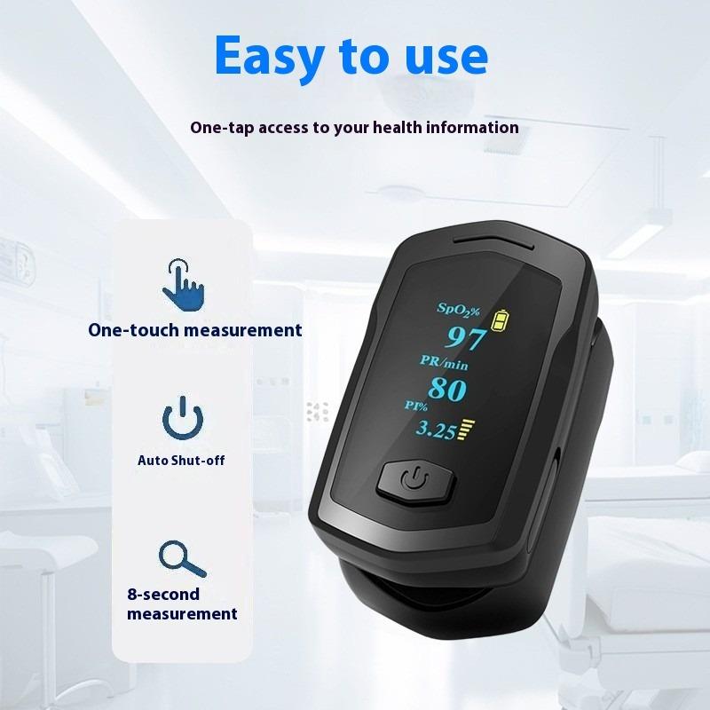Rechargeable Heart Rate Measurement Fingertip Type Oxygen Saturation Monitor Foreign Trade Finger Clip Type Pulse Oximeter