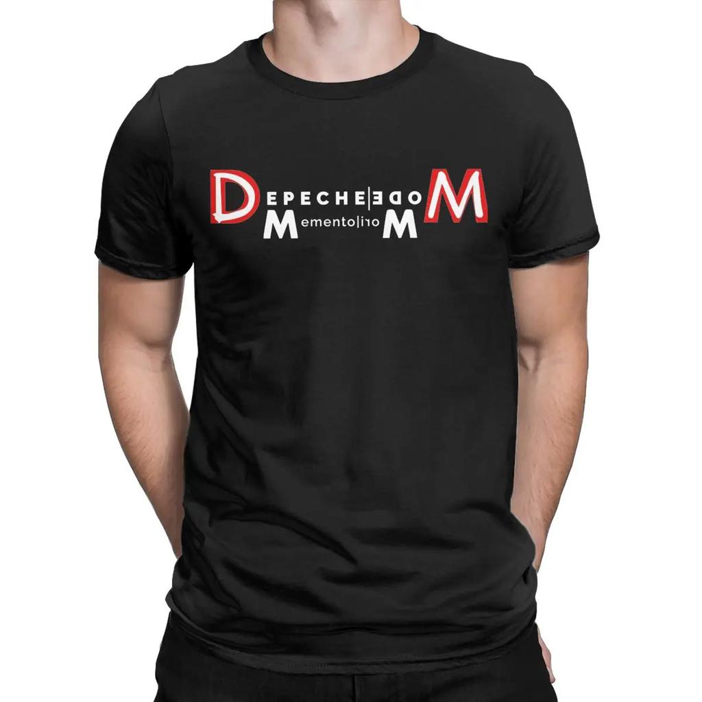 Men Memento Mori II Depeches Mode Band T Shirts 100% Cotton Clothes Funny Short Sleeve Round Neck Tees Gift Idea T-Shirts