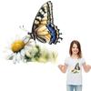 Diy Accessories Patch Realistic Butterfly Clothes Stickers Hoodies Parches Ropa T-Shirt Diy Heat Press Appliqued Patch
