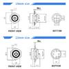 12/16/19/22/25/30mm Short Stroke Mini Waterproof Metal Push Button Switch Power Led Light Momentary 5/12/24/220V black 1NO Pushbutton Switches 3
