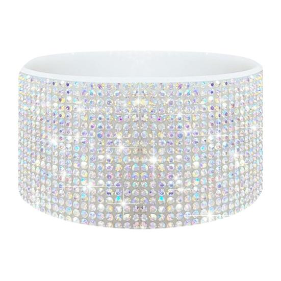 Силиконовый чехол со стразами для стакана 40 унций, блестящий чехол для бутылки с водой, нижний рукав, противоскользящий, игристый, аксессуары для стакана