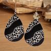 1 пара модных двусторонних леопардовых дизайнерских серег-крючков для пирсинга, серьги-капли тонкой работы, ювелирные изделия в подарок
