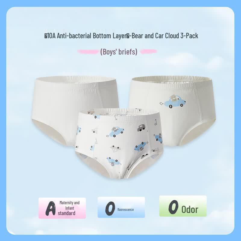 Les Enphants Kids 100% Cotton Underwear 3-Pack
