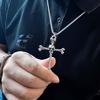Панк-ожерелье Ожерелье на Хэллоуин Украшения на Хэллоуин Крест Ожерелье Мужское Ожерелье Женское Цепь Ключицы