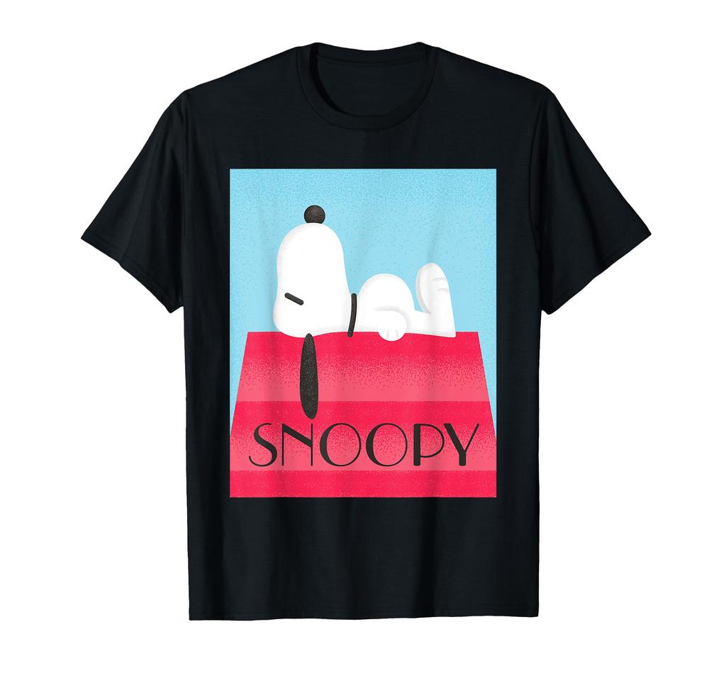 Peanuts Snoopy Dog House Roof Retro T-Shirt