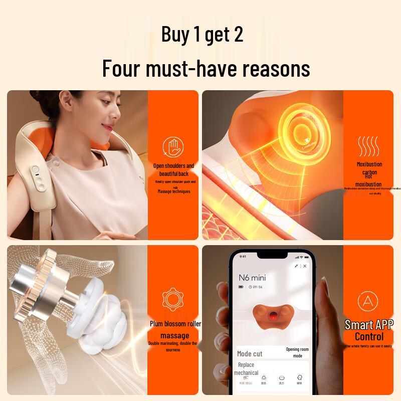 Breo N6mini Neck & Shoulder Massager CN plug (adapter included)