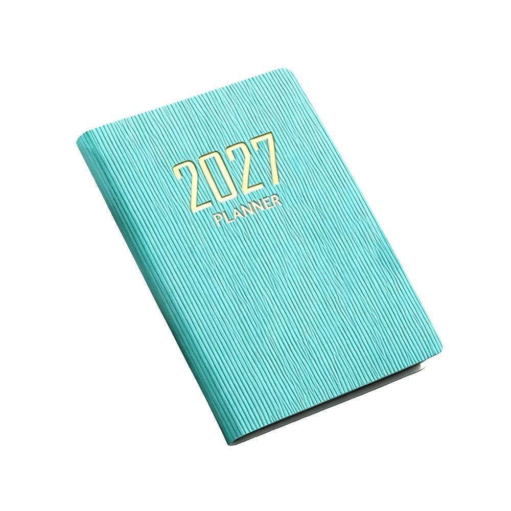 Высококачественная карманная книга-ежедневник A7 2027 с календарем, дневником, еженедельником, блокнотами для студентов