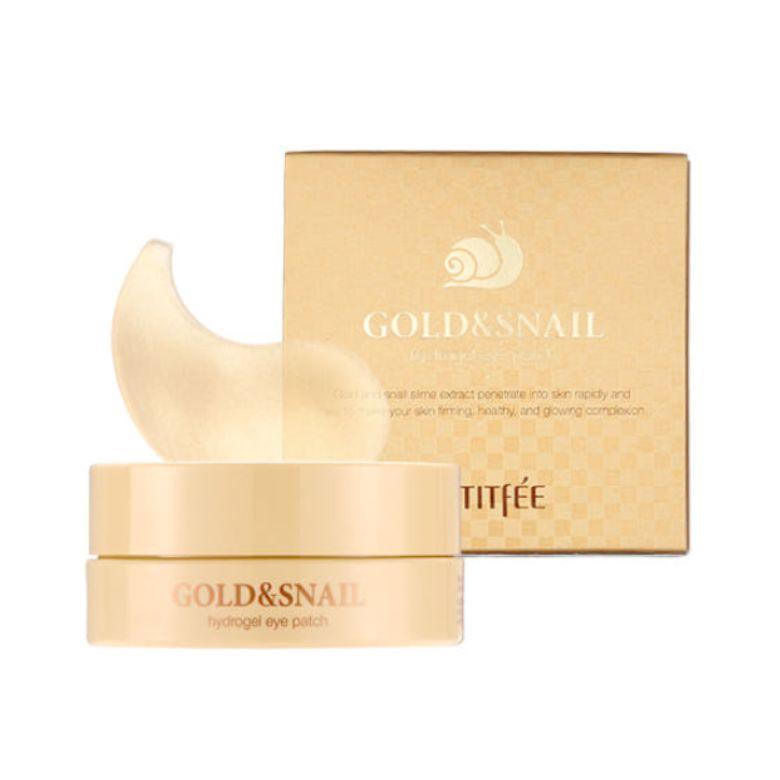 Гидрогелевые патчи для глаз PETITFEE Gold and Snail 24K 1,4 г*60 шт.